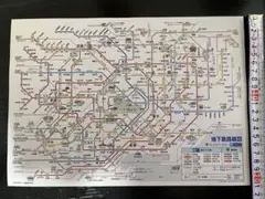 地下鉄路線図 東京都交通局 東京メトロ　折らずに発送
