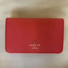 新品未使用　LANVIN en Bleu 名刺入れ カードケース オレンジのサムネイル