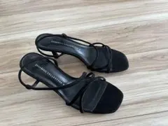 ZARA バックストラップサンダル黒 美品