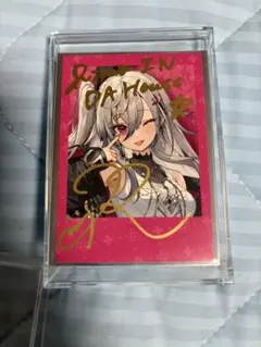 響咲リオナ 直筆サイン入り チェキ風カード 2025年誕生日 記念