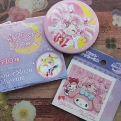 美少女戦士セーラームーン セーラーちびムーン 缶バッジ ステッカー サンリオ