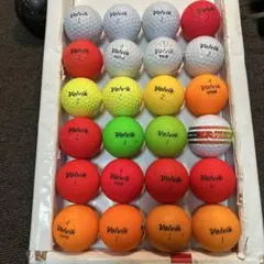 2/60)美品volvikカラフル　ロストボール2ダースの出品になります。