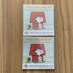 2026年 スヌーピー卓上カレンダーが2個　SNOOPY ニッセイ
