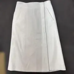 ユナイテッドアローズ　ベージュ　タイトスカート サイドポケット付き