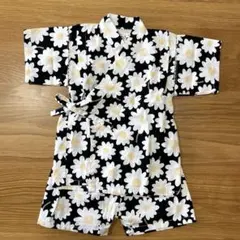 【甚平】フラワー柄　90センチ