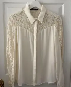 最終値下げしましたZARA ホワイト長袖シャツ S