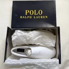 【新品未使用】ポロ ラルフローレン スリッポン ホワイト 24.5cm 【希少】