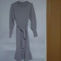 ニットワンピースリボン(clear