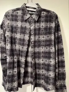 CHROME HEARTS チェックシャツ ルーズエンド 袖パッチ