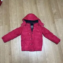 赤 ダウンコート 130サイズ