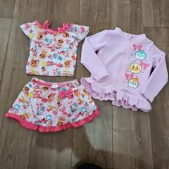 アンパンマン×ドキンちゃん×コキンちゃん 水着&ラッシュガード　80　90