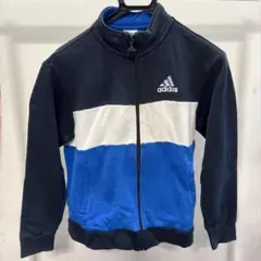 adidas ジップアップジャケット ネイビー/ブルー150cm