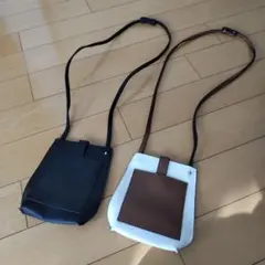 レザー風ショルダーバッグ2つセット未使用