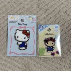サンリオ　ハローキティ　日焼けキティ　パイルワッペン