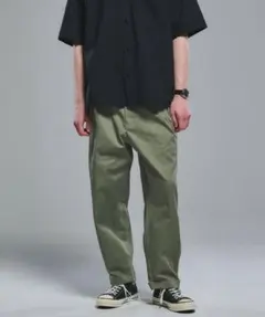 ＜3/2 WORKS＞GLR 2プリーツ チノパンツ ¥6,930