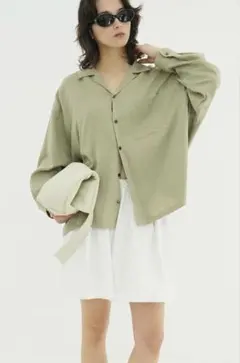 OPEN COLLAR OVER SHIRTS CLANE - メルカリ