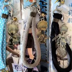 【新品未開封】銀魂 携帯ストラップ 銀時 ３本セット （スマホストラップ）