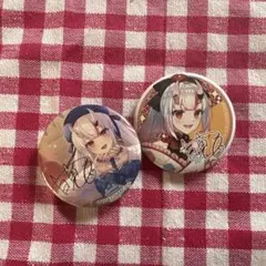 百鬼あやめキャラクター缶バッジ2個セット