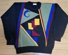 Salon le C 幾何学模様 ニットセーター　カシミヤ