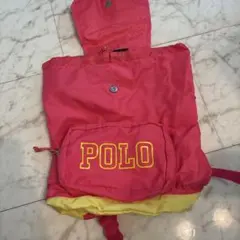 POLO RALPH LAUREN リュック ピンク イエロー　エコリュック