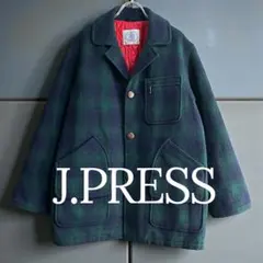 J.PRESS ブラックウォッチ ウールジャケット ブルゾン M ジェイプレス