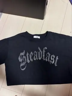 WEGO ラインストーンロゴ Tシャツ ブラック Sサイズ