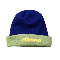【00s】ellesse ビーニー　ニット帽　刺繍ロゴ　vintage y2kのサムネイル