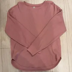 みかん様　UNIQLO ワッフルクルーネックT 長袖