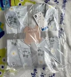 新品　GU サンリオ　シナモン　サテンパジャマ M長袖　水色のサムネイル