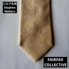 【⚠️GW限定SALE中】 FAIRFAX ネクタイ シルク ペイズリー イエロー