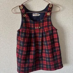 【年末SALE】HOT BISCUITS チェック柄ワンピース 80