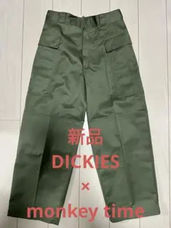 DICKIES×monkey time TCツイルカーゴパンツ オリーブ 32