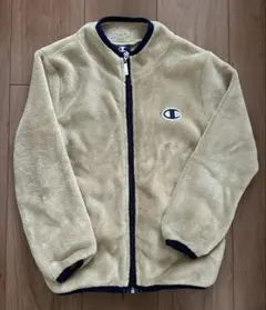 Champion フリースジャケット 130 ベージュ