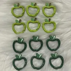 Mrs. GREEN APPLE 青りんご カラビナ 緑 黄緑 12個セット