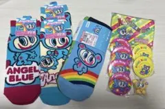 エンジェルブルー⭐︎セット⭐︎キーホルダー⭐︎ガチャ⭐︎ポーチ⭐︎缶バッジ⭐︎靴下