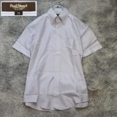✨PaulStuartポールスチュアート✨半袖シャツ　ボタンダウン　ストライプのサムネイル