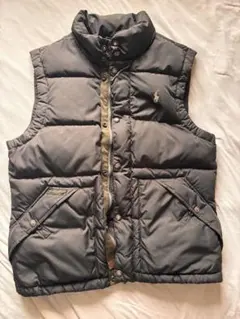 TOMMY HILFIGER ダウンベスト Lサイズ ブラック/オリーブ - メルカリ