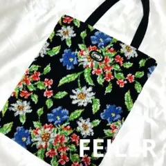美品 ☆ FEILER フェイラー 百合柄 トートバッグ 肩掛け可能 | Mercari