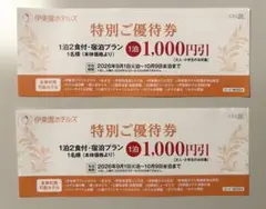 伊藤園ホテルズ　特別ご優待券　2枚のサムネイル