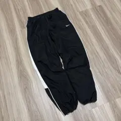 【美品】00s NIKE ナイロン ワイド トラックパンツ y2k テック系