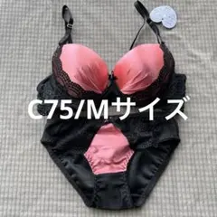 C75/Mサイズワイヤー入りブラジャーショーツセットフォレスト01