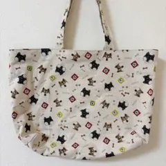 ハンドメイド　大きめ　エコバッグ　トートバッグ　柴犬