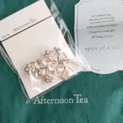 【新品】Afternoon Tea 花とパールのブローチのサムネイル