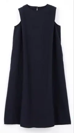 UrbanSmart 肩タックワンピース　ネイビー