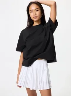 UNIQLO エアリズムコットンT 半袖 ブラックのサムネイル