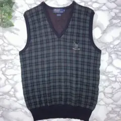 Polo by Ralph Lauren ウール Vネックベスト L ゴルフ