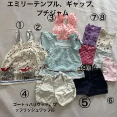 ⑤ 100〜110cm 女の子 夏服 まとめ売り　10点セット