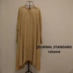 ストライプフレアシャツワンピース