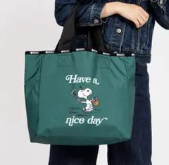 新品未開封 レスポートサック ピーナッツ75周年 リバーシブルトート スヌーピー