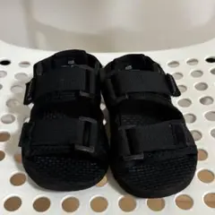 キッズ サンダル ブラック 13cm